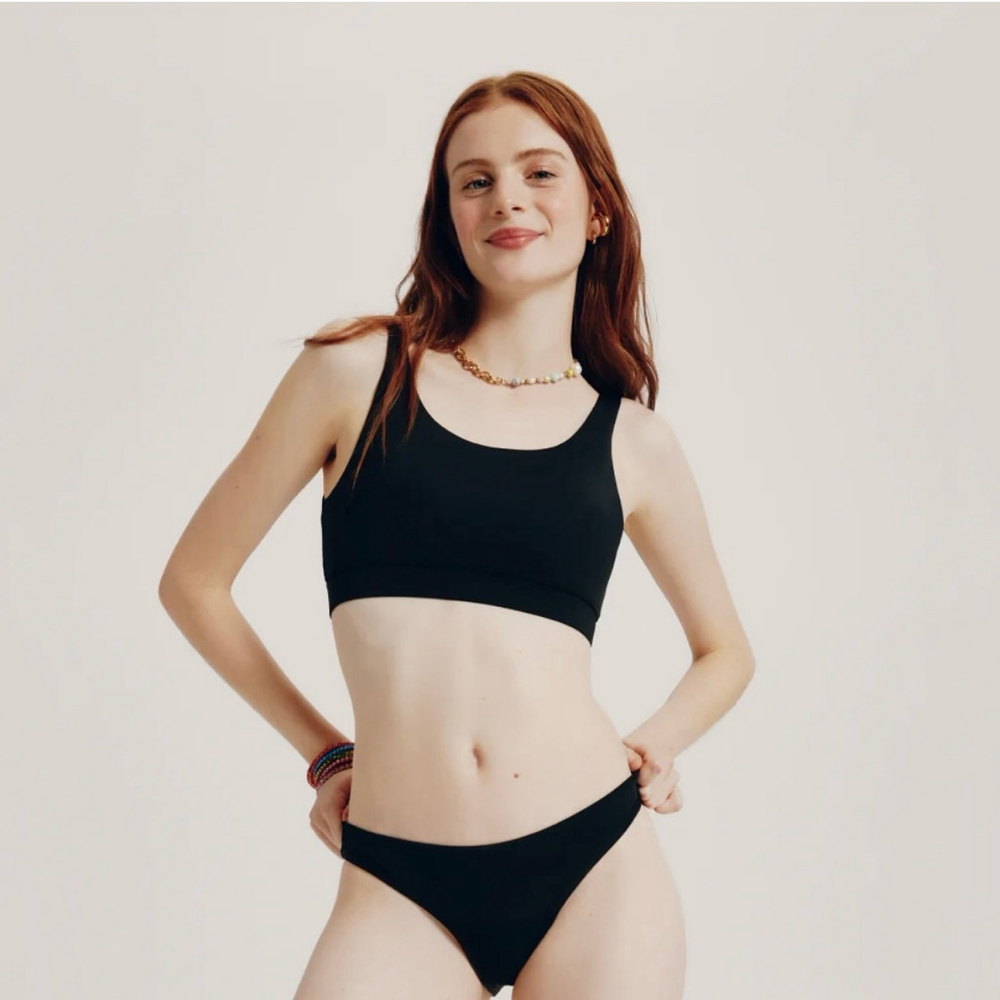 Knix Teen Period Swim Bikini Bottom in Black